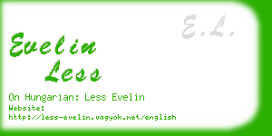 evelin less business card